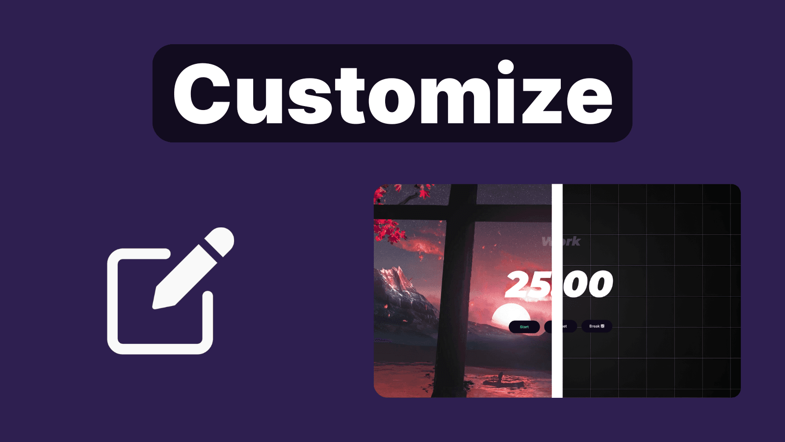 Customize Your Timer